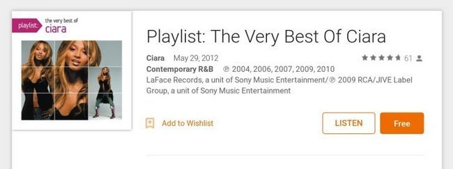 Fotografía - [Alerta Trato] Get The Very Best Of R & B cantante Ciara gratis en Google Play Music